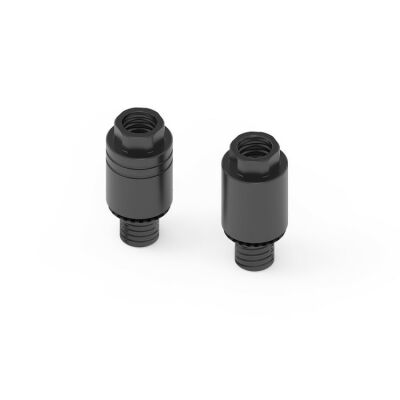 Montážní adaptér BS826B pro zrcátka na řidítka - Vespa GTS a GTS Super, černý 2ks